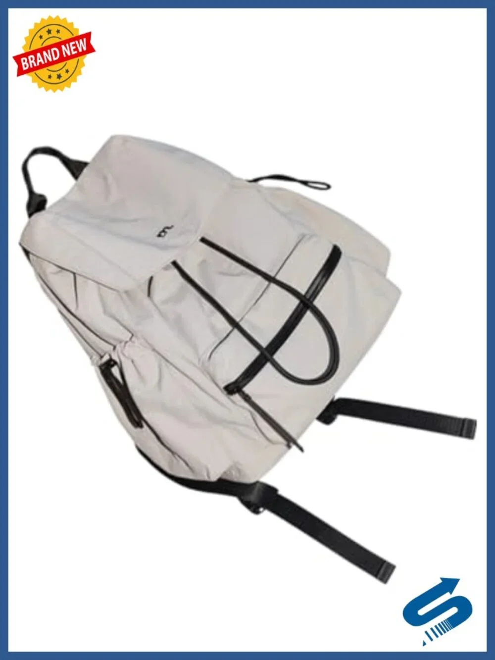 Vintage Flap-Top Backpack, Water-Resistant Nylon, 14